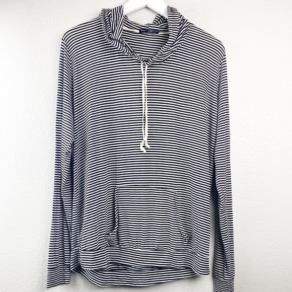 Brandy Melville Striped Pullover Hoodie - Picture 4 of 7